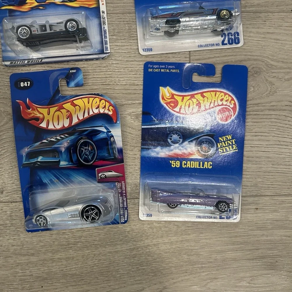 Hot Wheels Lot Of 4 Cadillac Diecast Cars 1:64 NIB